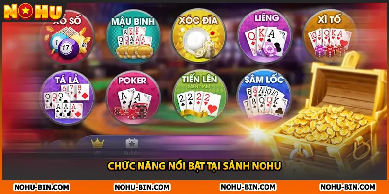 Chức năng nổi bật tại sảnh NOHU